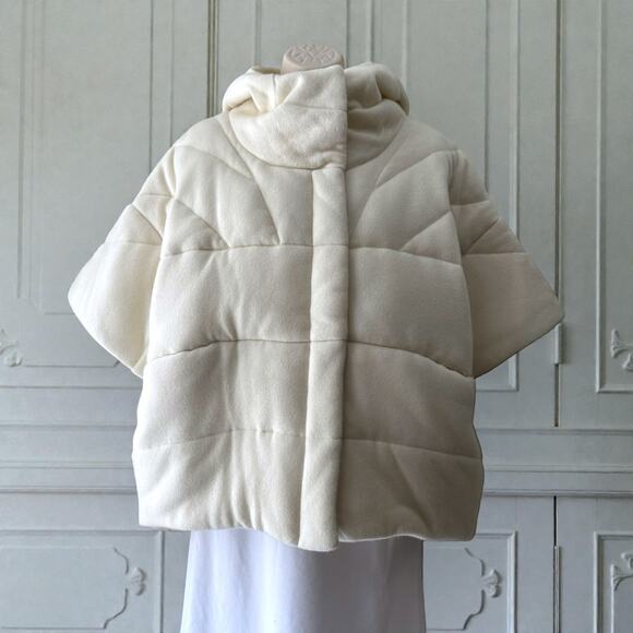 Naked Cashmere Patti Puffer Hooded Jacket Size XS/S, Ecru - Picture 5 of 16